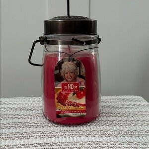 RARE Paula Deen Cherry Cream Cheese Pie Candle - Red